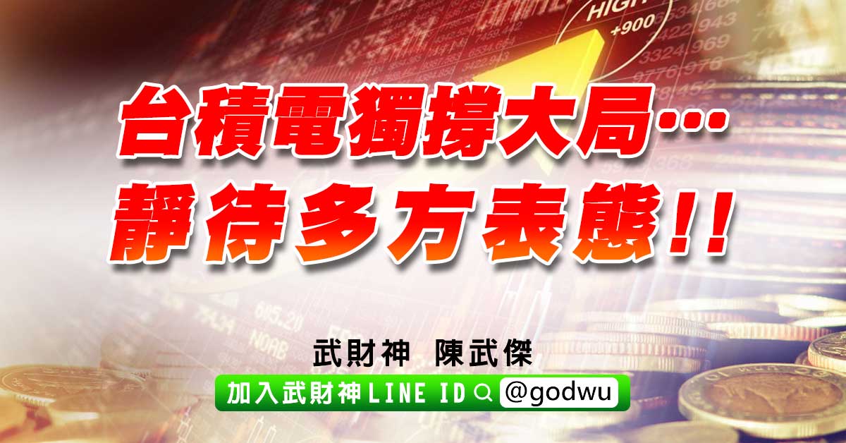 台積電獨撐大局…靜待多方表態!! (圖)