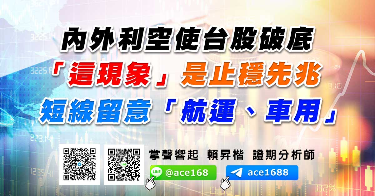 內外利空使台股破底 「這現象」是止穩先兆 短線留意「航運、車用」 (圖)
