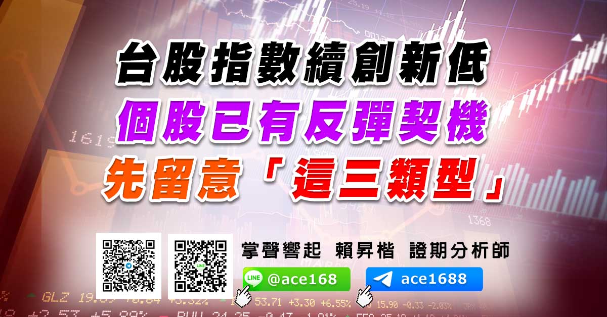 台股指數續創新低 個股已有反彈契機 先留意「這三類型」 (圖)