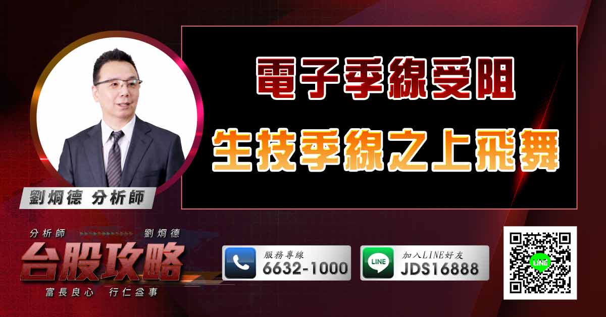 電子季線受阻 生技季線之上飛舞 (圖)
