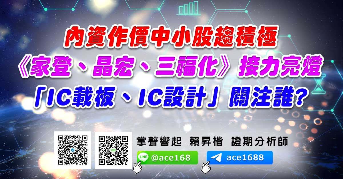 內資作價中小股趨積極 《家登、晶宏、三福化》接力亮燈 「IC載板、IC設計」關注誰? (圖)