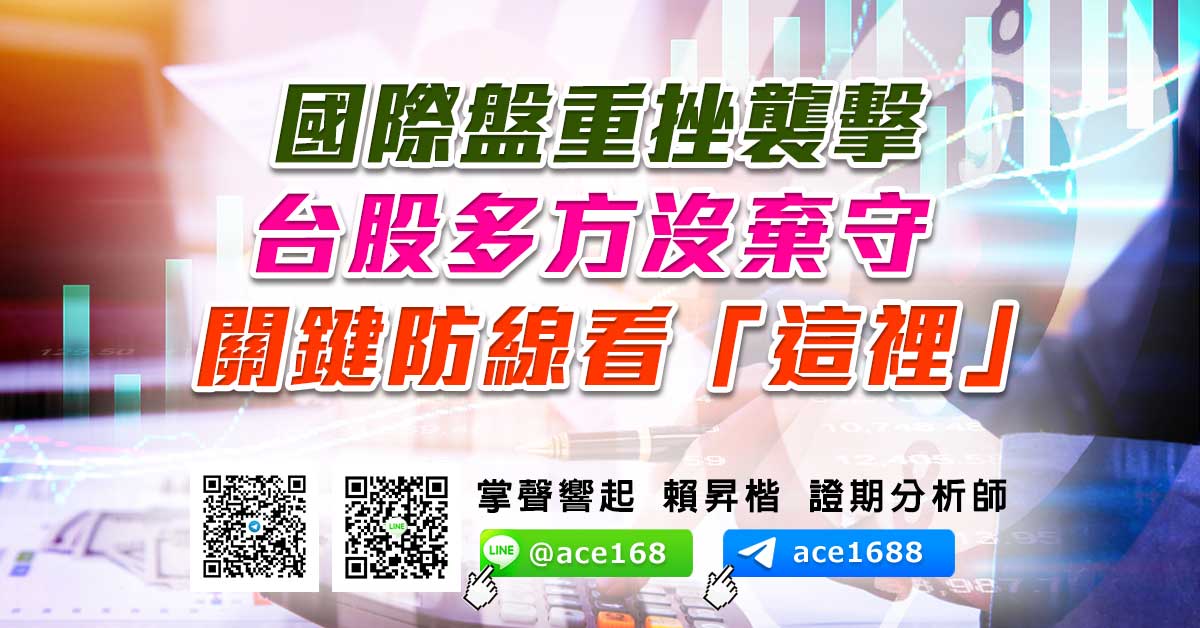 國際盤重挫襲擊 台股多方沒棄守 關鍵防線看「這裡」 (圖)