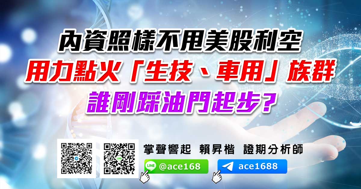 內資照樣不甩美股利空 用力點火「生技、車用」族群 誰剛踩油門起步? (圖)