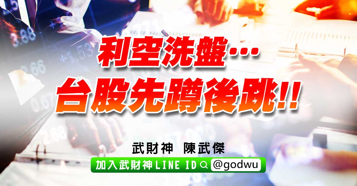 利空洗盤…台股先蹲後跳!! (圖)
