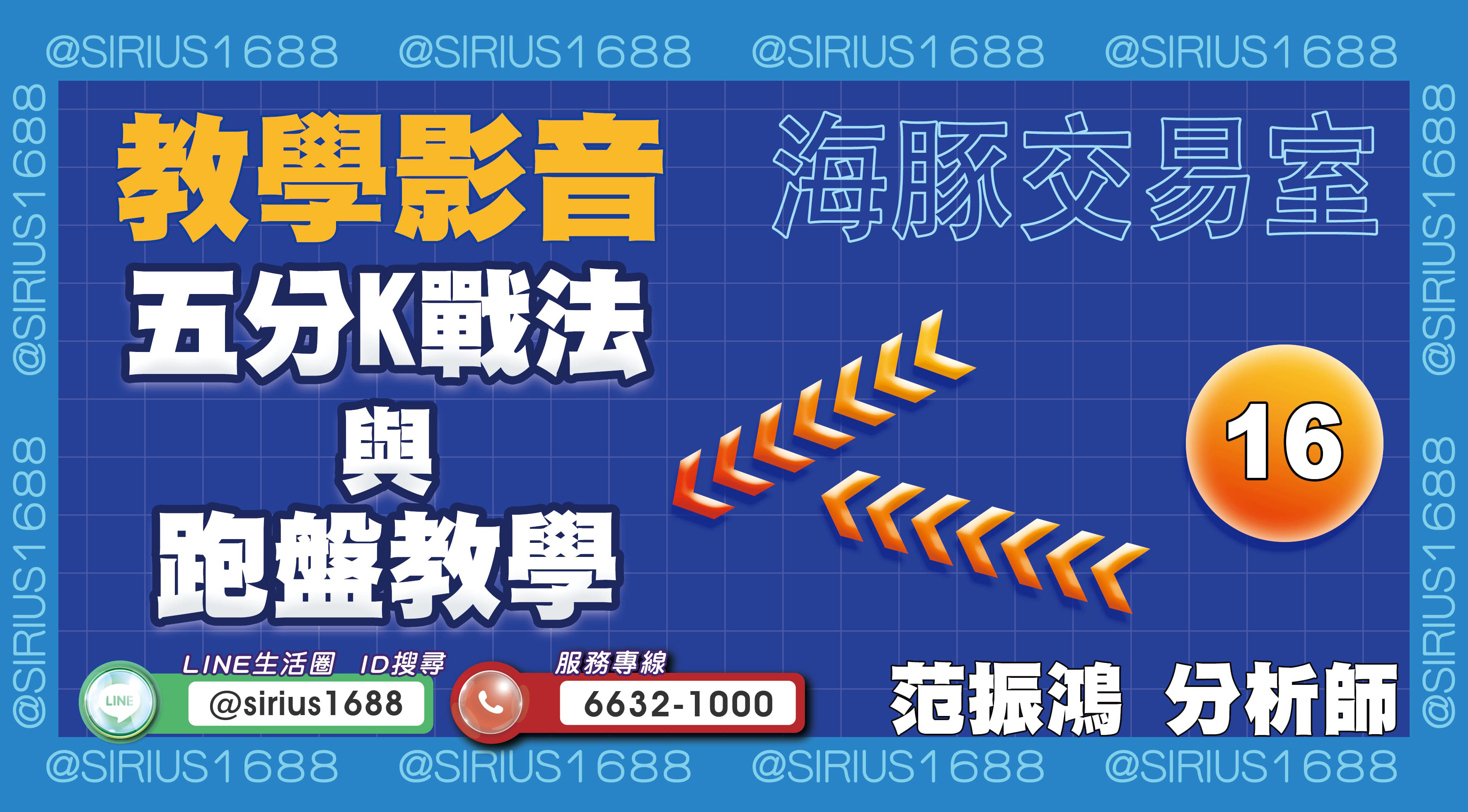 【教學影音】16 五分K戰法與跑盤教學｜海豚交易室｜范振鴻 (圖)