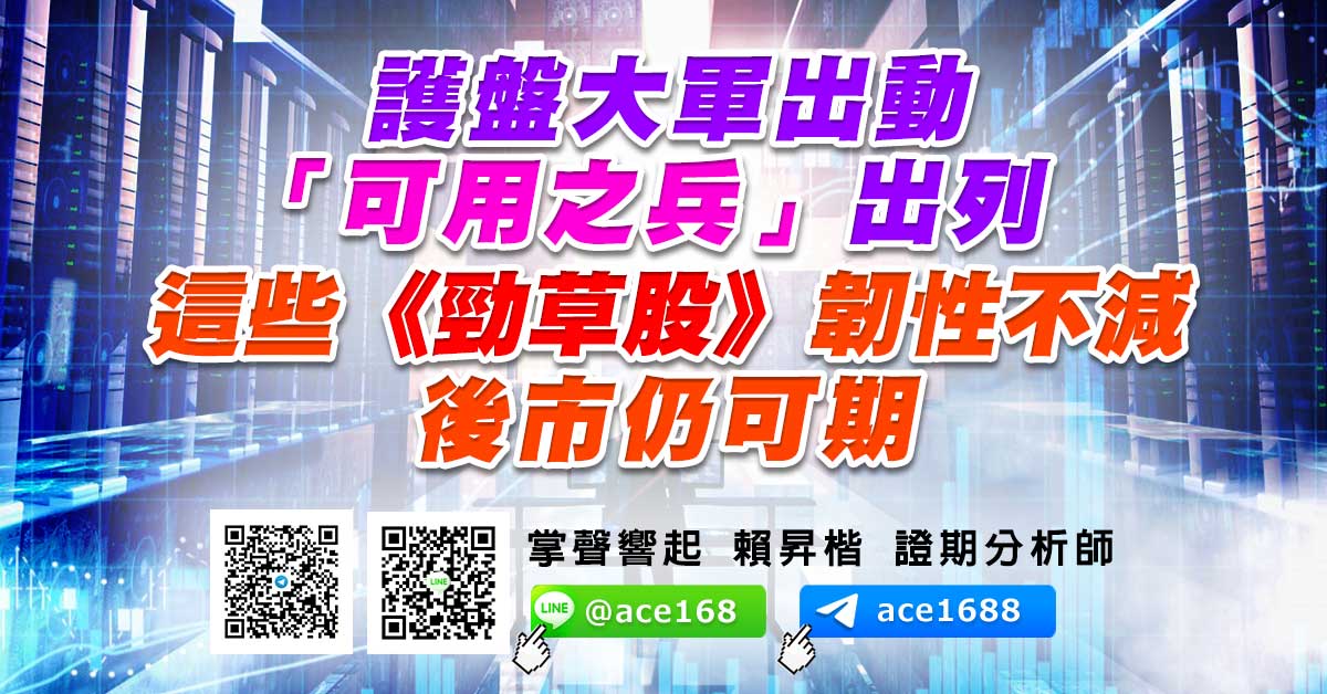 護盤大軍出動 「可用之兵」出列 這些《勁草股》韌性不減 後市仍可期 (圖)