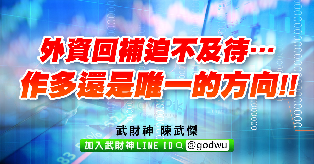 外資回補迫不及待…作多還是唯一的方向!! (圖)