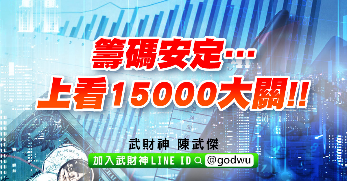 籌碼安定…上看15000大關!! (圖)