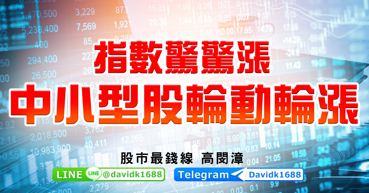 指數驚驚漲，中小型股輪動輪漲