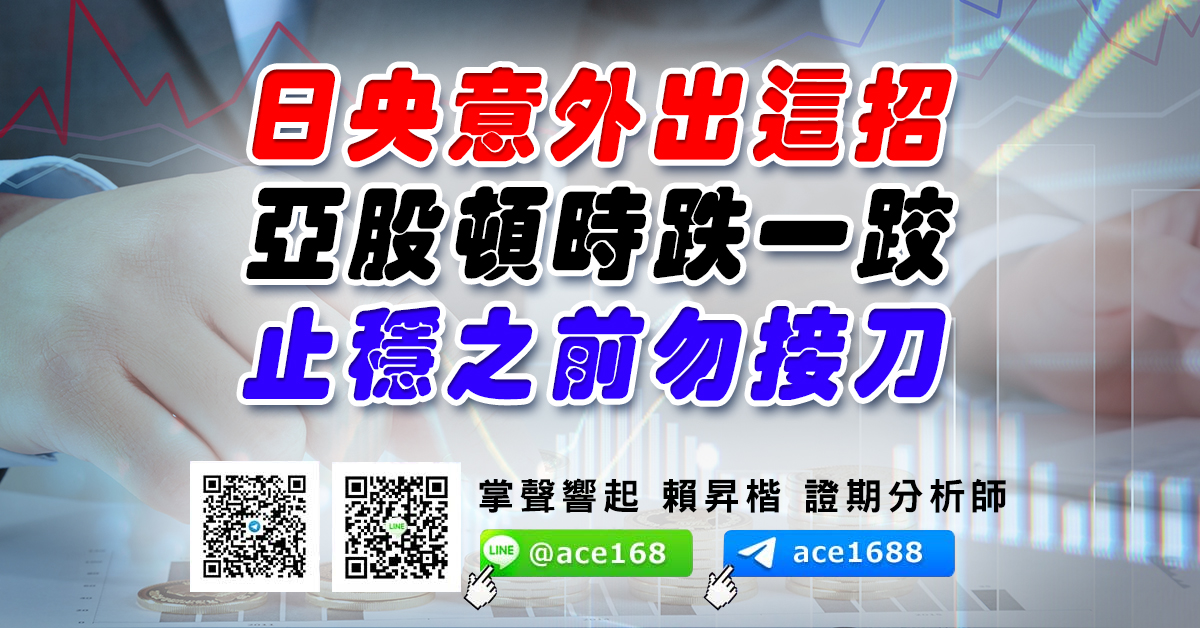 日央意外出這招 亞股頓時跌一跤 止穩之前勿接刀 (圖)