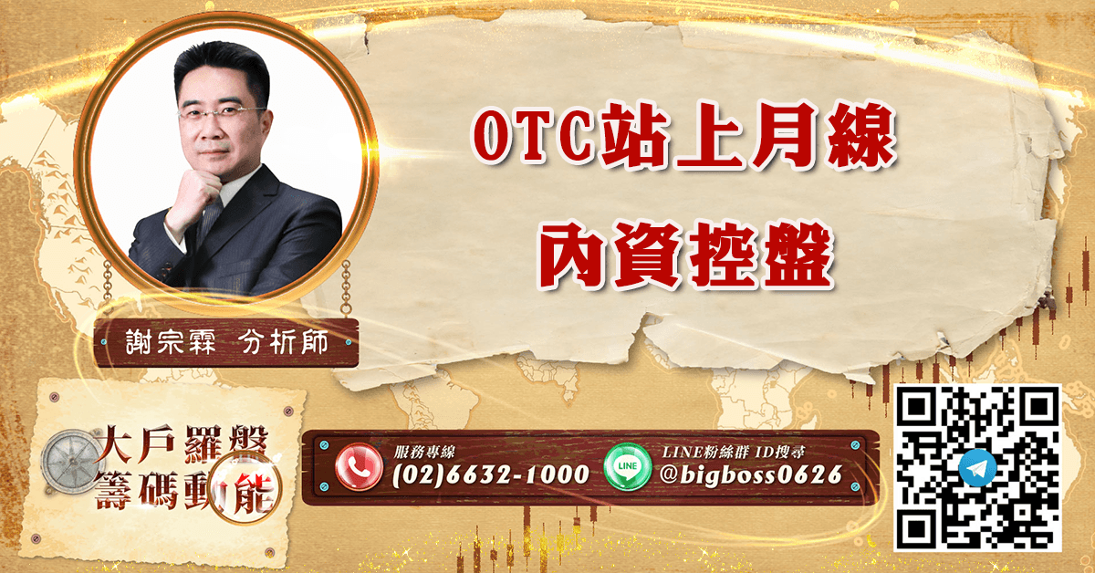 OTC站上月線 內資控盤 (圖)