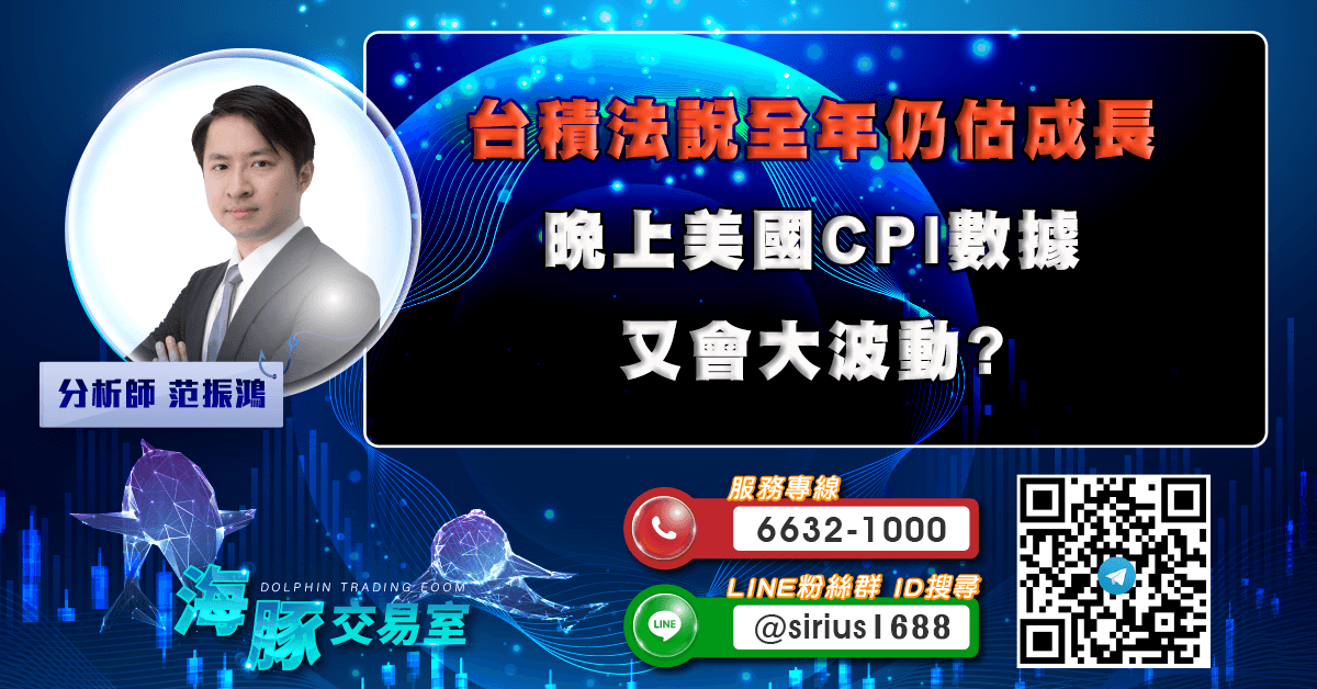 台積法說全年仍估成長 晚上美國CPI數據又會大波動? (圖)