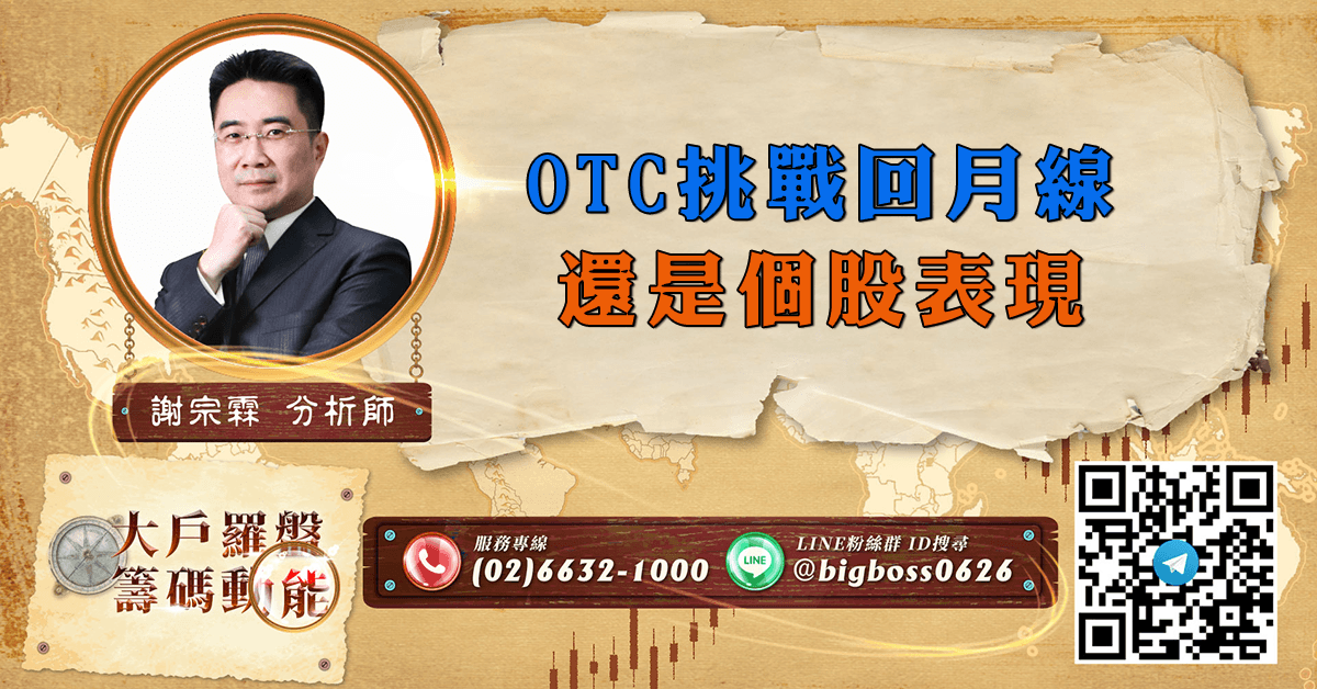 OTC挑戰回月線 還是個股表現 (圖)