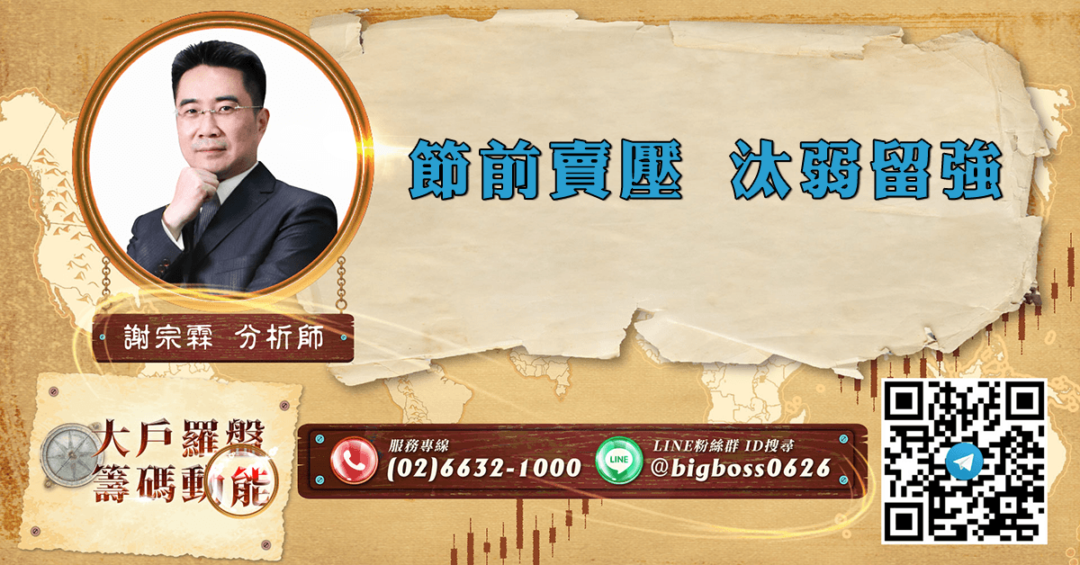 節前賣壓 汰弱留強 (圖)