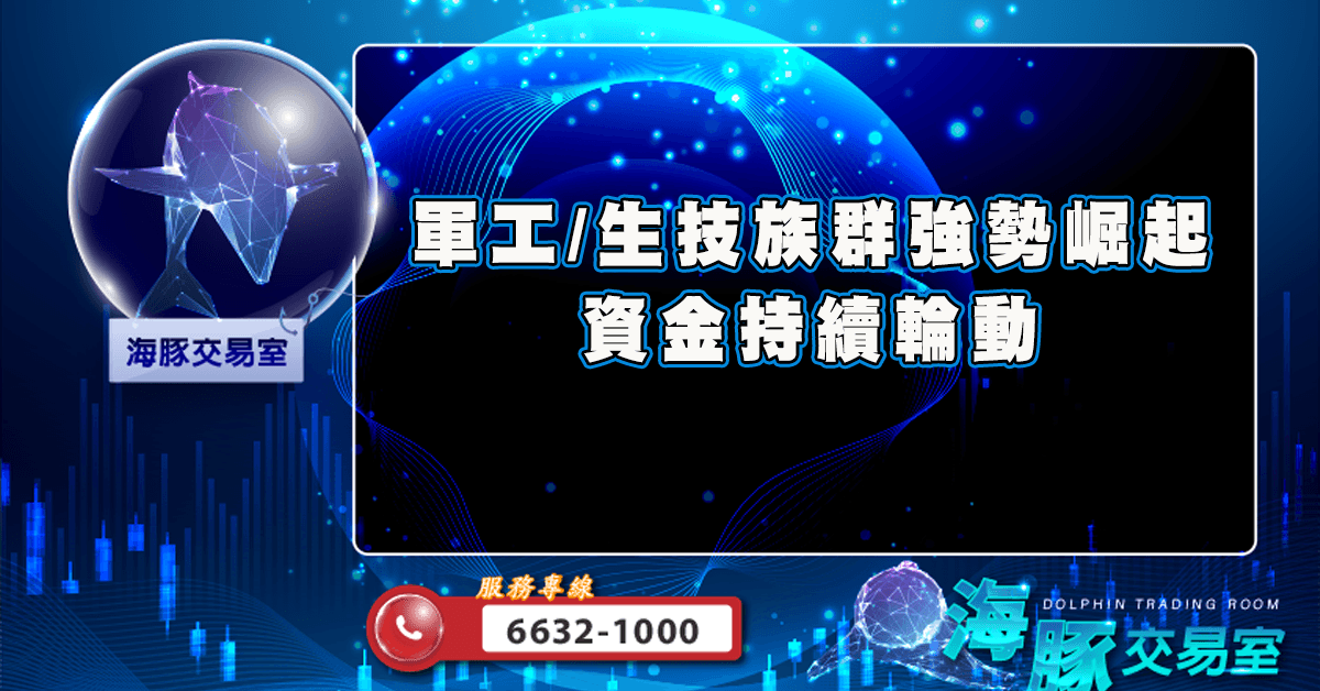 軍工/生技族群強勢崛起 資金持續輪動 (圖)