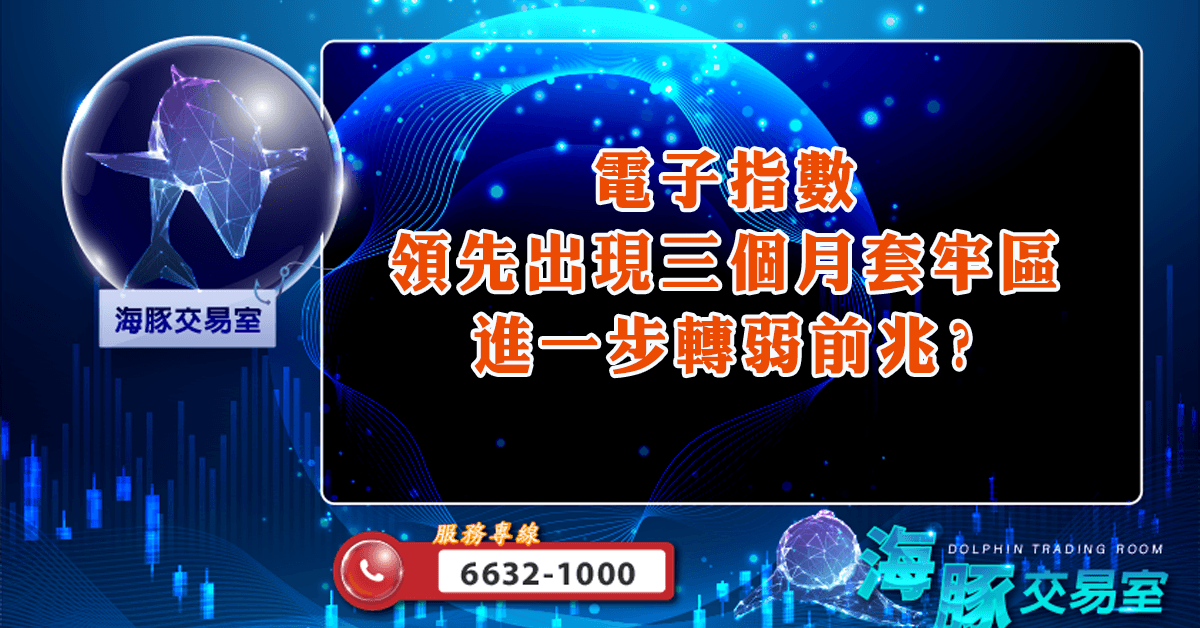 電子指數領先出現三個月套牢區 進一步轉弱前兆? (圖)