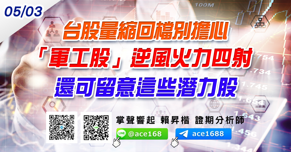 台股量縮回檔別擔心 「軍工股」逆風火力四射 還可留意這些潛力股 (圖)