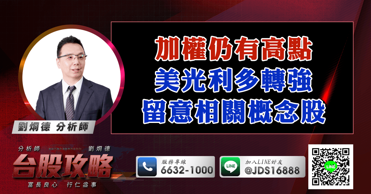 加權仍有高點 美光利多轉強留意相關概念股 (圖)