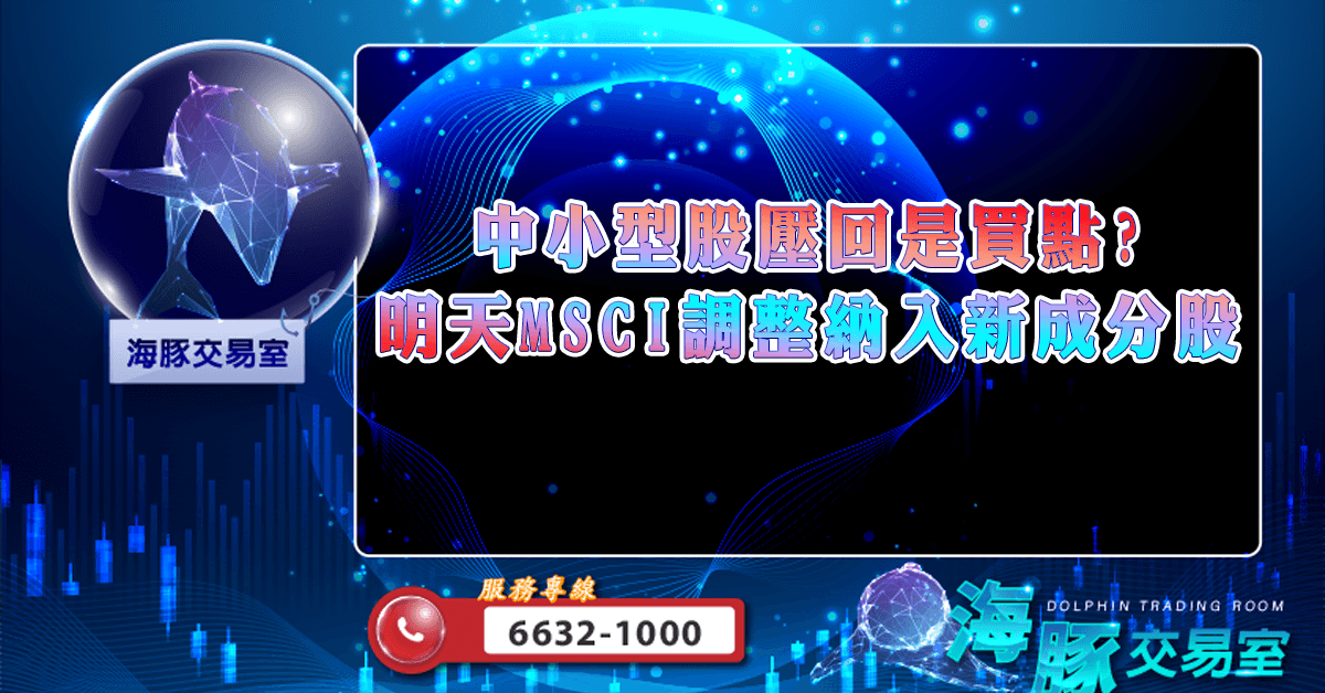 中小型股壓回是買點? 明天MSCI調整納入新成分股 (圖)