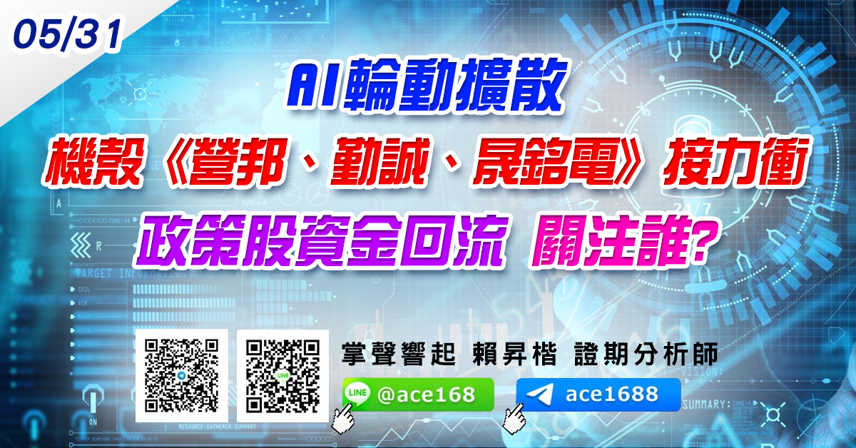 AI輪動擴散 機殼《營邦、勤誠、晟銘電》接力衝 政策股資金回流 關注誰? (圖)