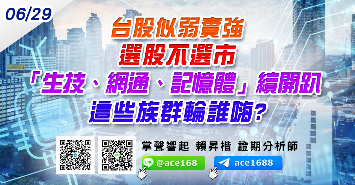 台股似弱實強 選股不選市 「生技、網通、記憶體」續開趴 這些族群輪誰嗨? (圖)