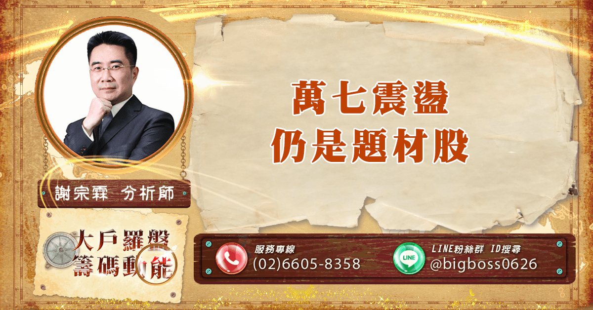 萬七震盪 仍是題材股 (圖)