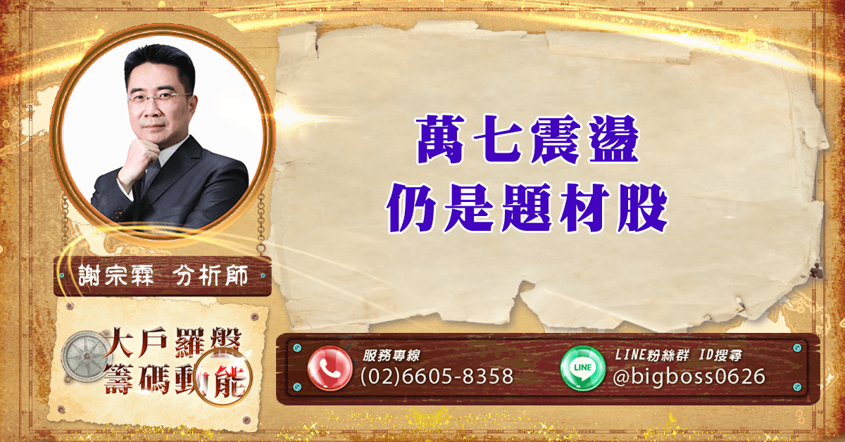 萬七震盪 仍是題材股 (圖)