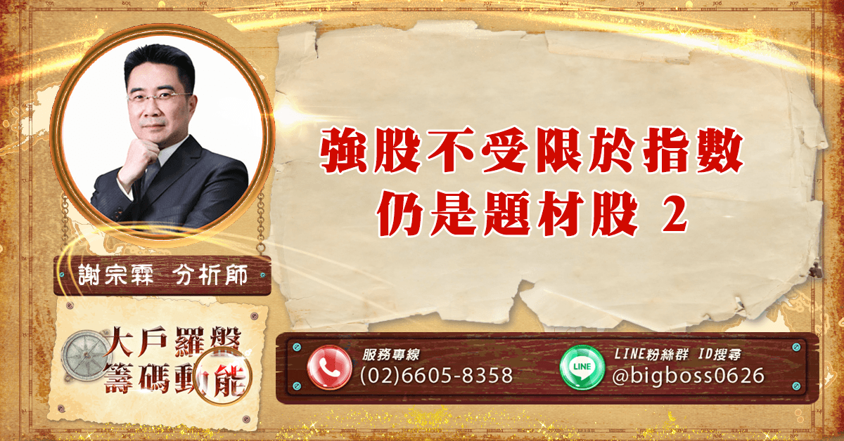 強股不受限於指數 仍是題材股2 (圖)
