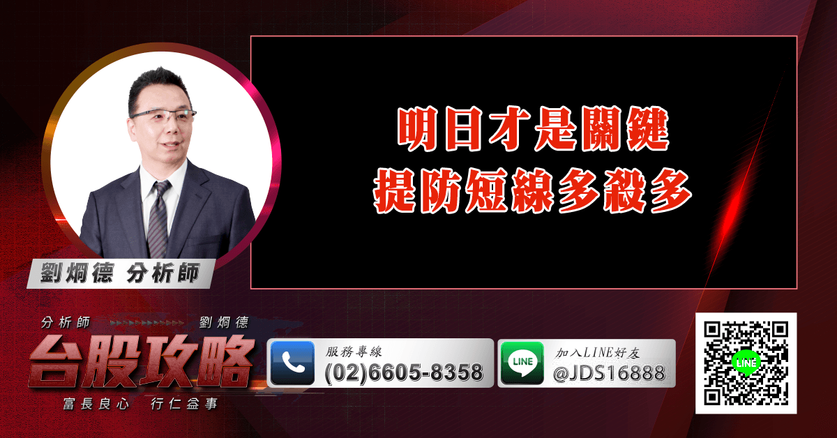 明日才是關鍵 提防短線多殺多 (圖)