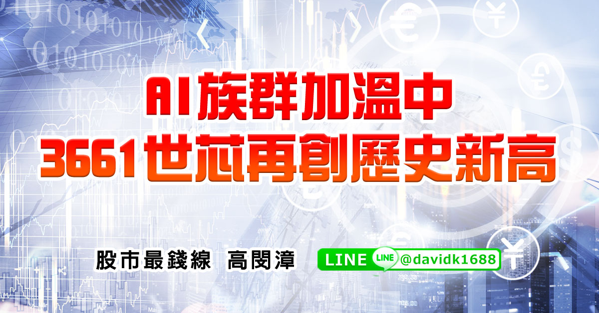 AI族群加溫中，3661世芯再創歷史新高