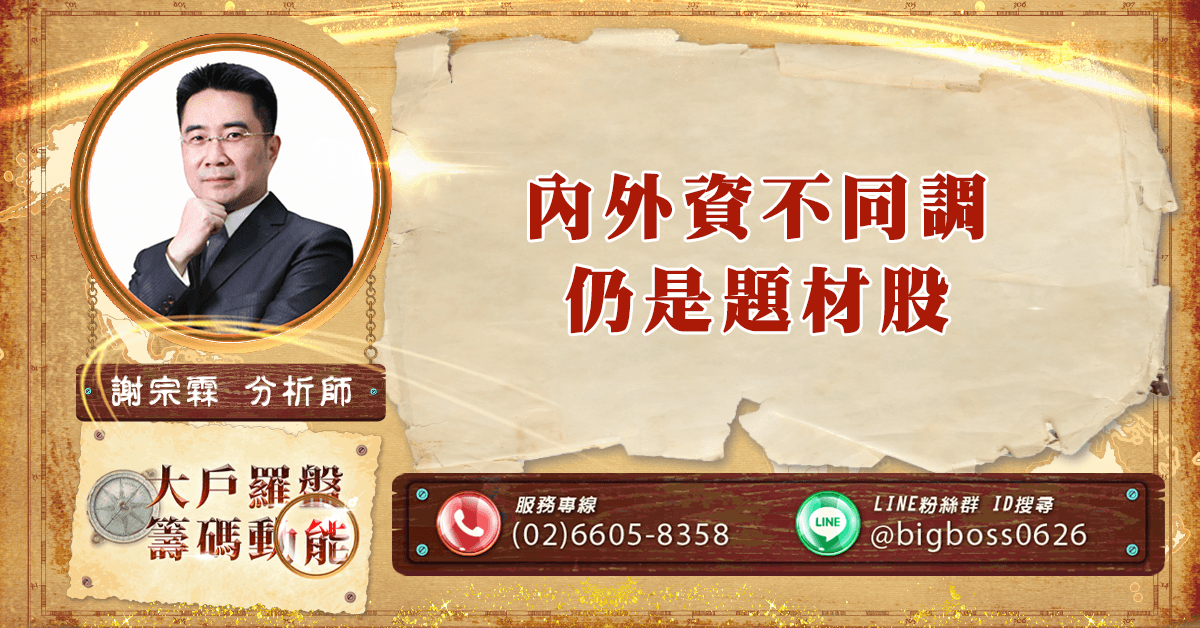 內外資不同調 仍是題材股 (圖)