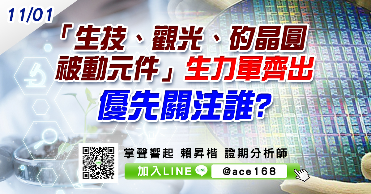 「生技、觀光、矽晶圓、被動元件」生力軍齊出 優先關注誰? (圖)