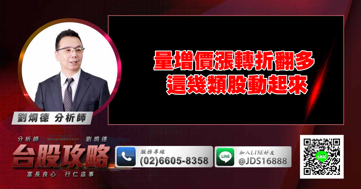 量增價漲轉折翻多 這幾類股動起來 (圖)