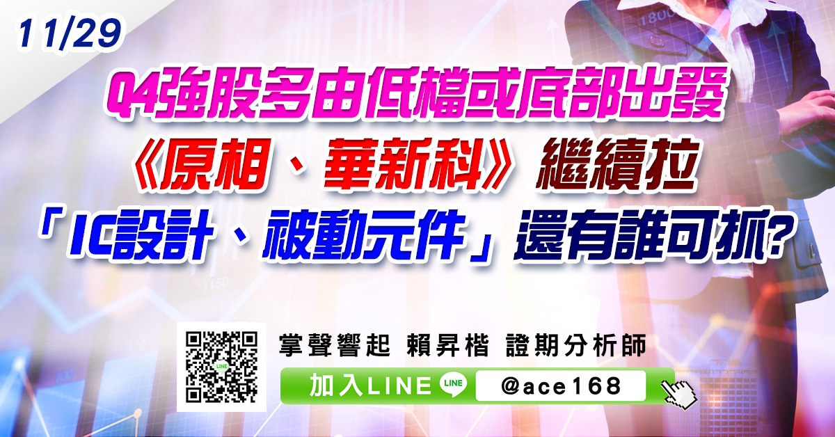 Q4強股多由低檔或底部出發 《原相、華新科》繼續拉 「IC設計、被動元件」還有誰可抓? (圖)