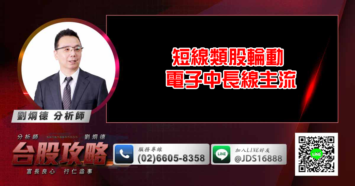 短線類股輪動 電子中長線主流 (圖)