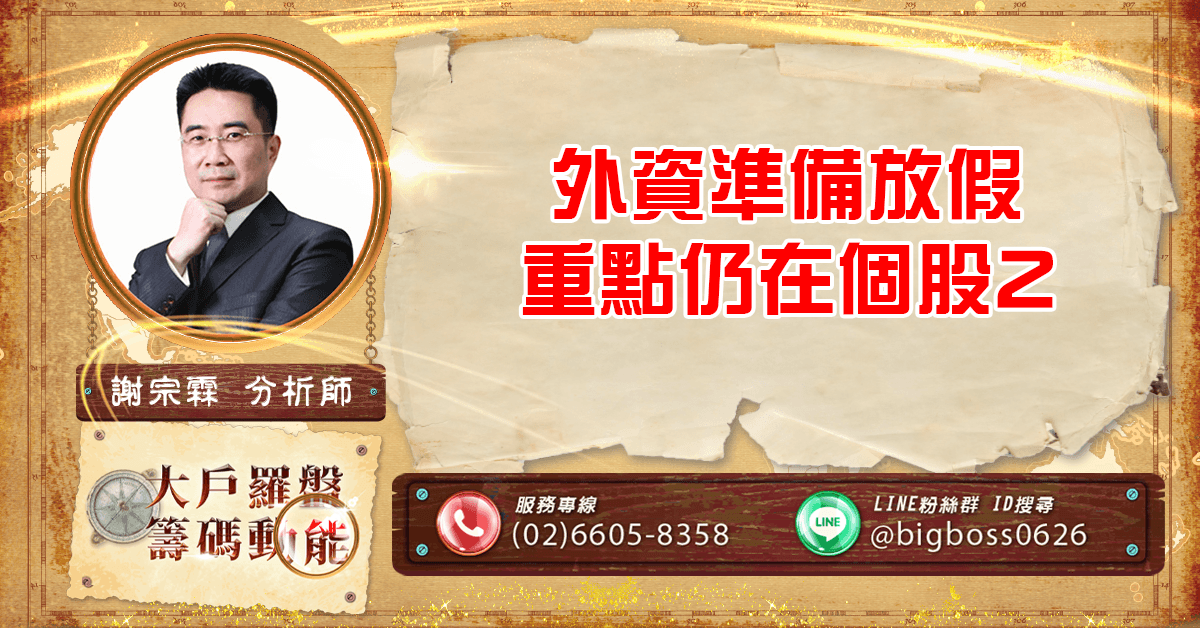外資準備放假 重點仍在個股2 (圖)