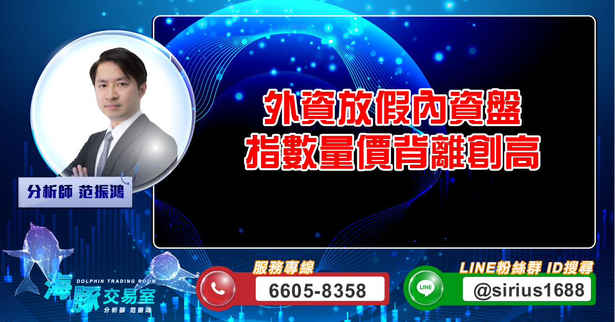 外資放假內資盤 指數量價背離創高 (圖)