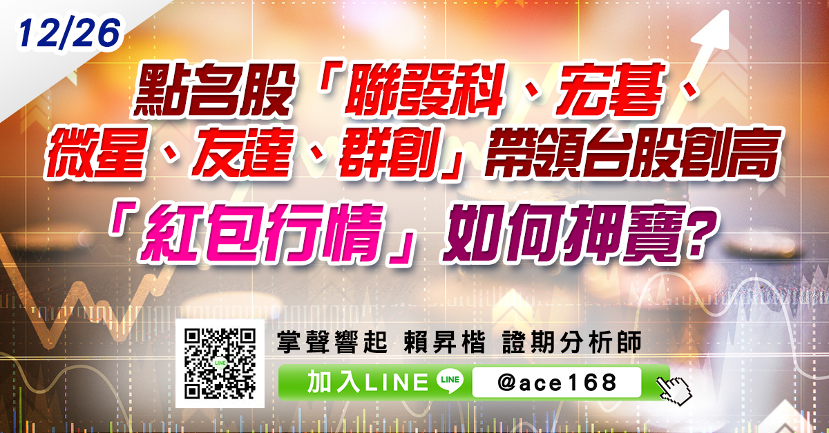 點名股「聯發科、宏碁、微星、友達、群創」帶領台股創高 「紅包行情」如何押寶? (圖)