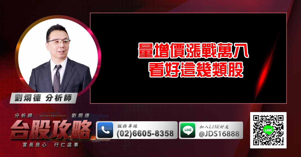 量增價漲戰萬八 看好這幾類股 (圖)