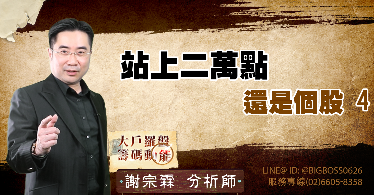 站上二萬點 還是個股4 (圖)