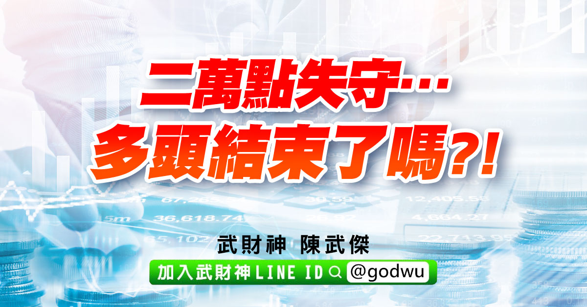 二萬點失守…多頭結束了嗎?! (圖)