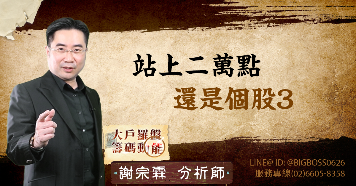 站上二萬點 還是個股3 (圖)