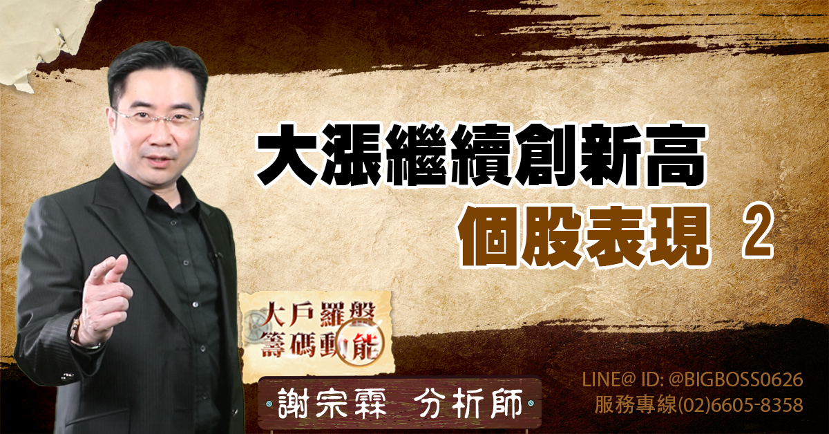 大漲繼續創新高 個股表現2 (圖)