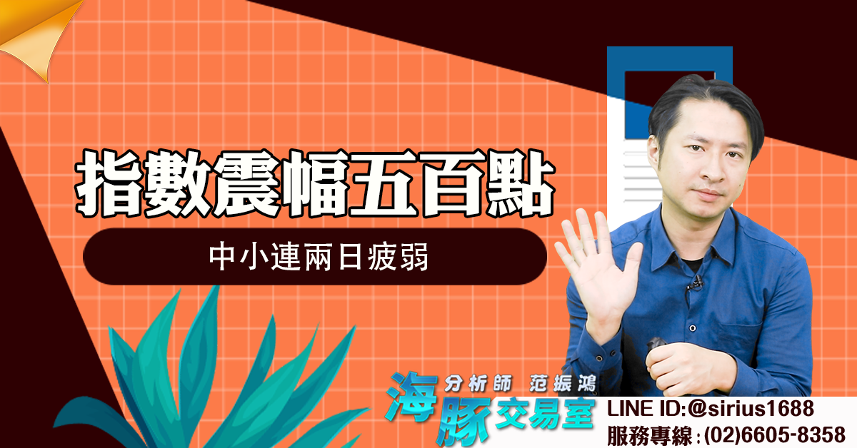 指數震幅五百點 中小連兩日疲弱 (圖)