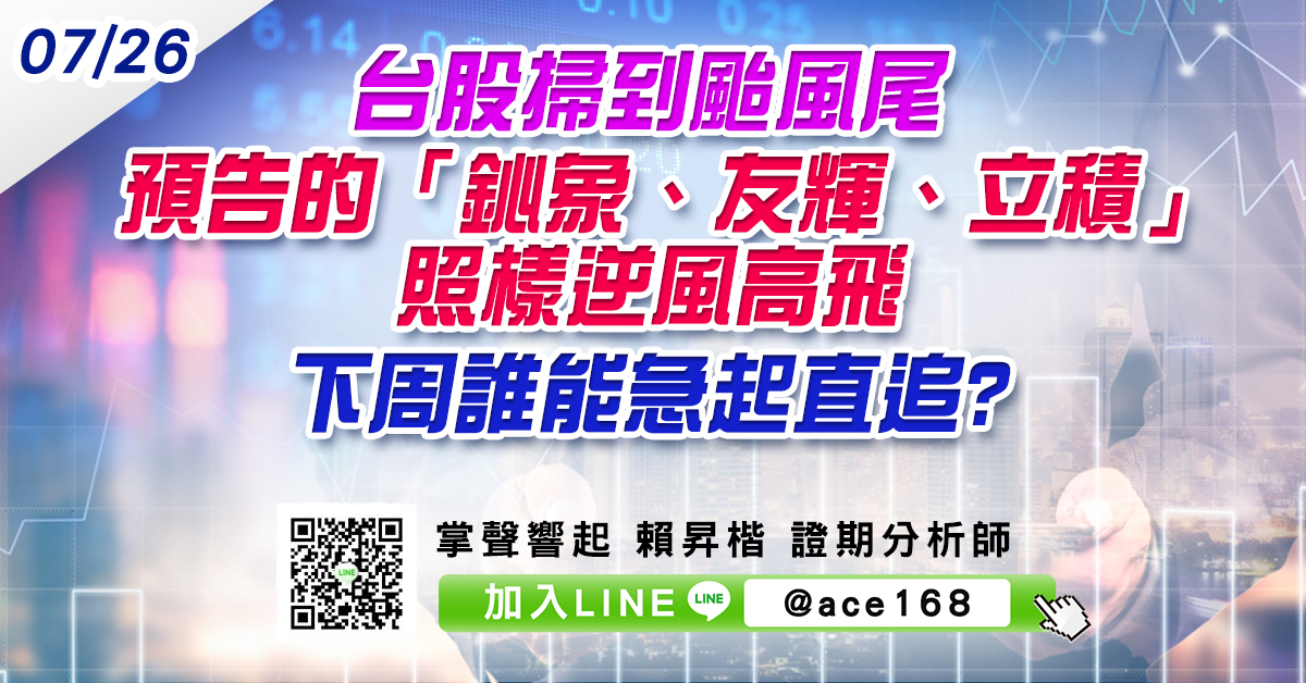 台股掃到颱風尾 預告的「鈊象、友輝、立積」照樣逆風高飛 下周誰能急起直追? (圖)