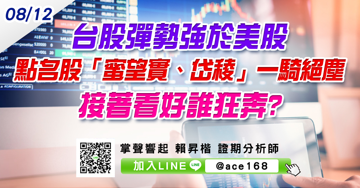 台股彈勢強於美股 點名股「蜜望實、岱稜」一騎絕塵 接著看好誰狂奔? (圖)