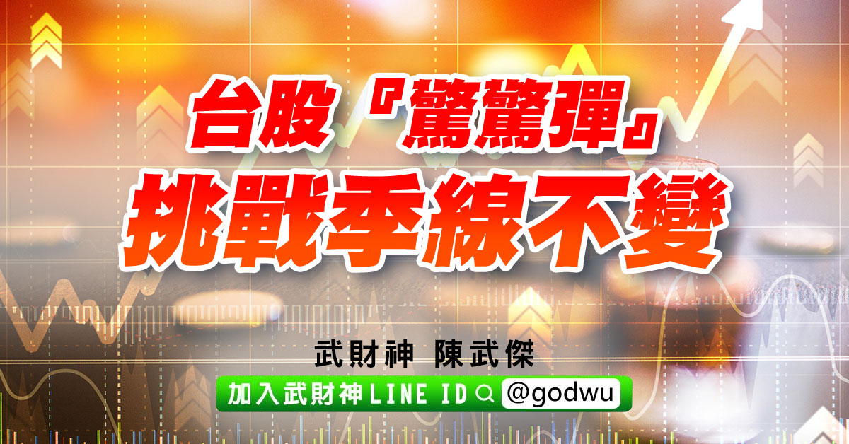台股『驚驚彈』、挑戰季線不變 (圖)