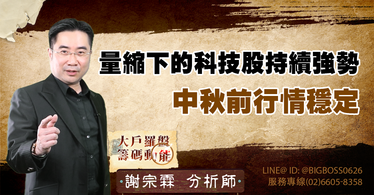 量縮下的科技股持續強勢,中秋前行情穩定 (圖)