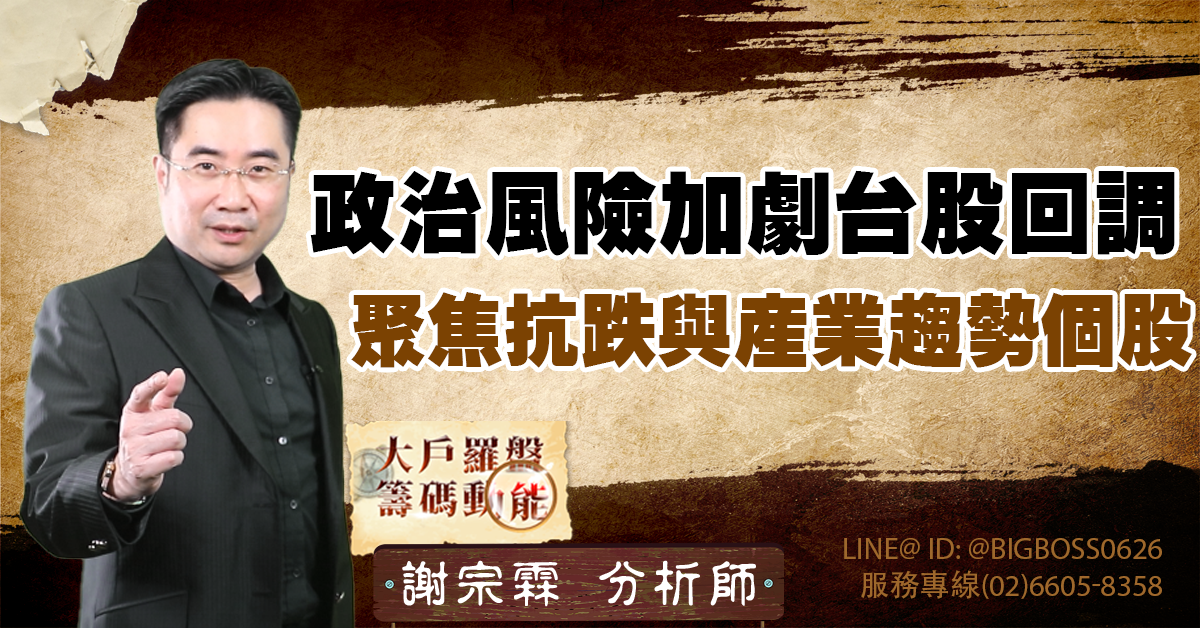 政治風險加劇台股回調，聚焦抗跌與產業趨勢個股 (圖)