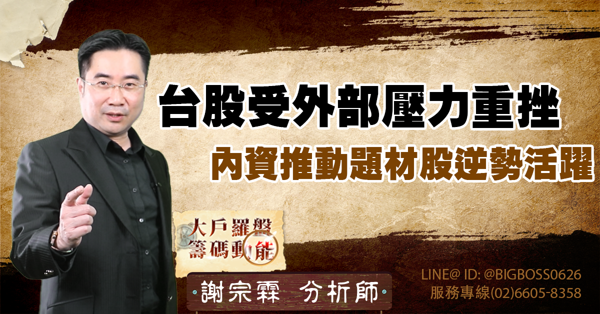 台股受外部壓力重挫,內資推動題材股逆勢活躍 (圖)